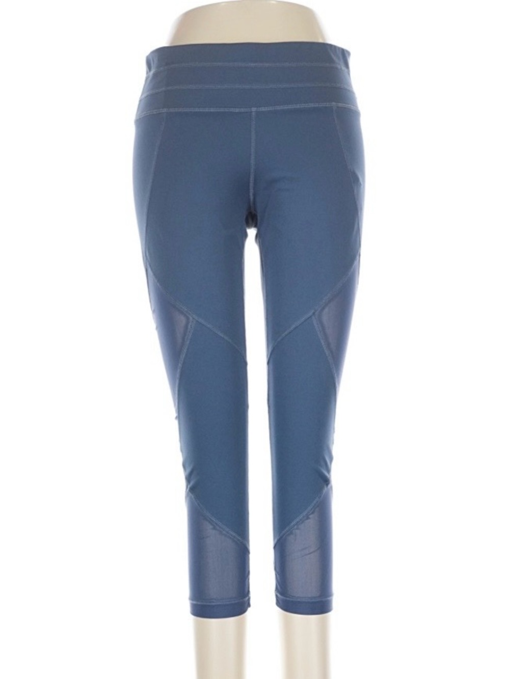 Athleta High-Waist Blue Performance Capri Leggings